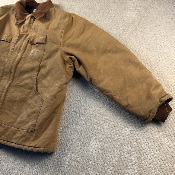 Vintage Carhartt Jacket CO3 Men's 56 (3XL) Union Made USA Farm Chore Coat Grunge - Picture 5 of 16